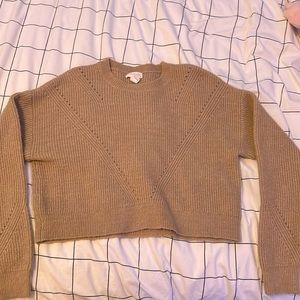 Cropped lightweight sweater